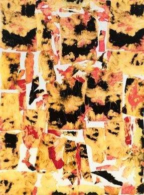 O.T. | 190 x 140, Collage / Malerei auf Leinwand | 2000