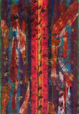 O.T. | 200 x 140, Collage / Malerei auf Leinwand | 1997