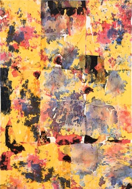 O.T. | 200 x 140, Collage / Malerei auf Leinwand | 1997